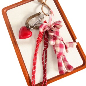 1 Pièce De Breloques De Sac Pour Femme En Coton, Série Simple, Motif Animal Quotidien h5 Image6