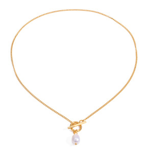Collier Avec Pendentif Géométrique En Acier Inoxydable Plaqué Or Pour Femme, Série Simple, 1 Pièce h5 Image5