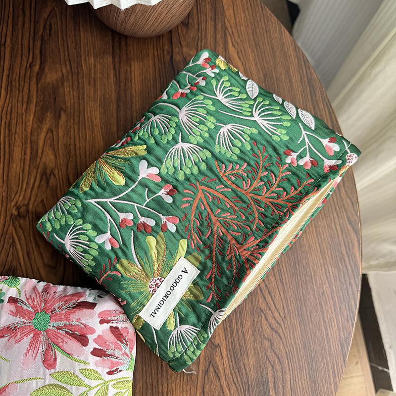 Sac À Main En Polyester Pour Femme, Série Luxueuse, Motif Floral Rétro, 1 Pièce Image5