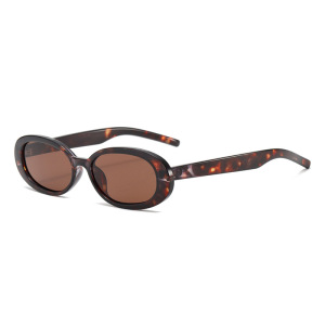 Lunettes De Soleil Simples En Plastique De Couleur Unie Pour Femmes, 1 Pièce h5 Image2