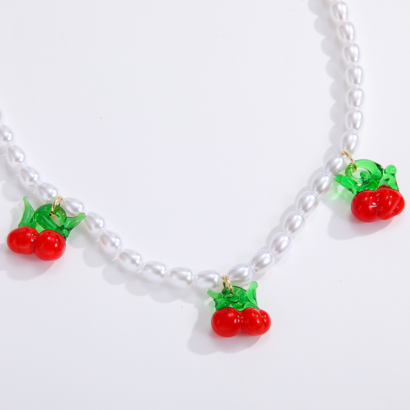 Collier De Perles Artificielles Naturelles Pour Femme, Série Romantique, 1 Pièce h5Image5