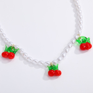 Collier De Perles Artificielles Naturelles Pour Femme, Série Romantique, 1 Pièce h5 Image5