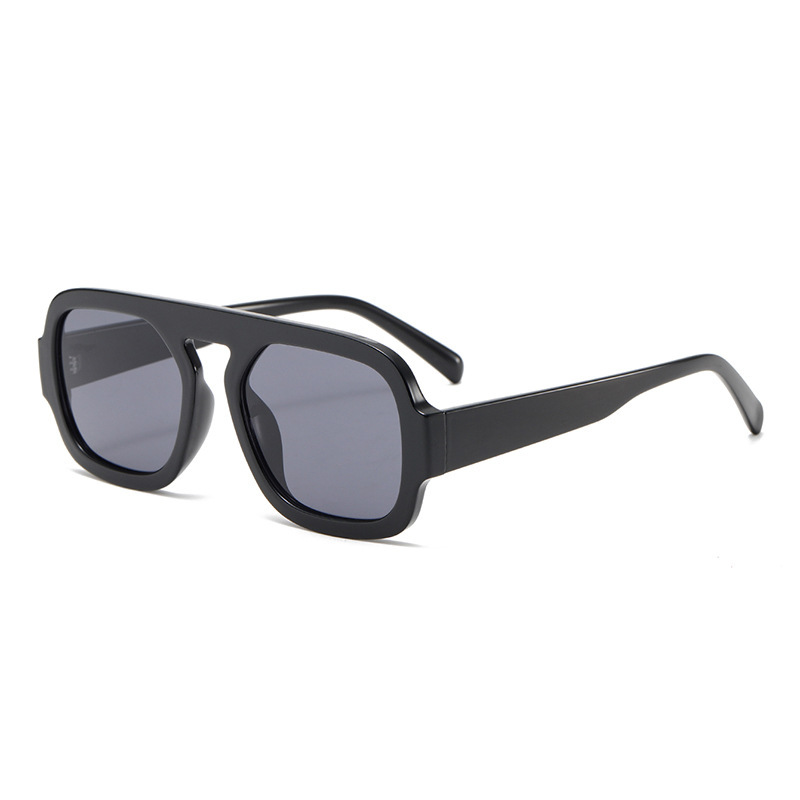 Lunettes De Soleil En Plastique À Imprimé Léopard Pour Femme, Série Simple, 1 Pièce h5Image3