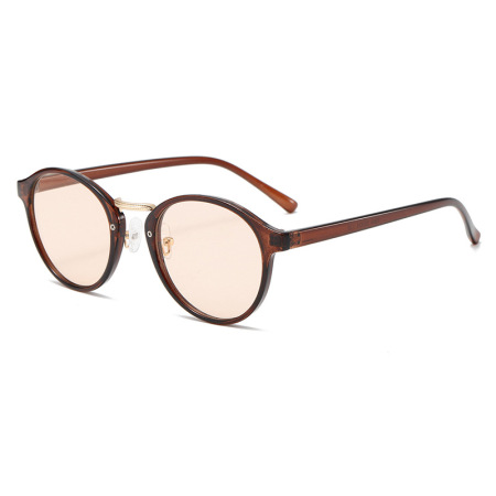 Lunettes De Soleil Pour Femmes, 1 Pièce, Série Simple, Décontractées, Couleur Unie, En Plastique