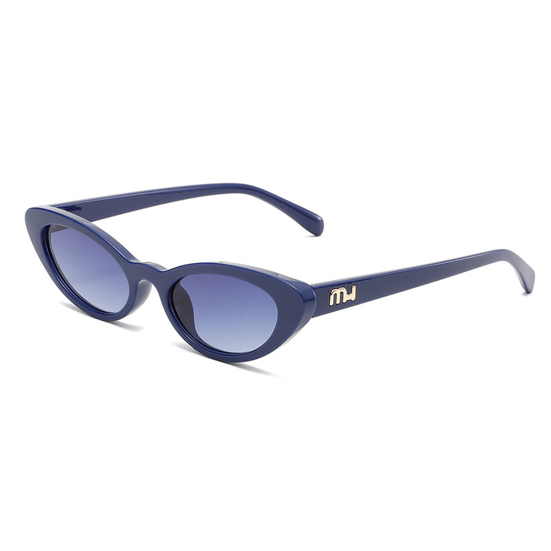 Lunettes De Soleil Simples En Plastique De Couleur Unie Pour Femmes, 1 Pièce h5Image3
