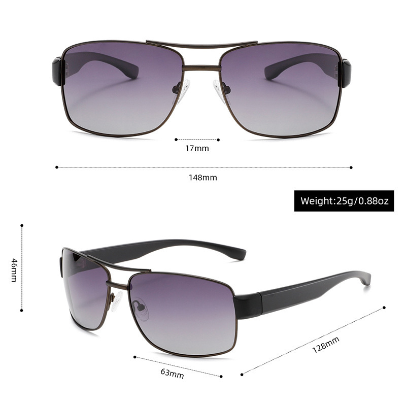 Lunettes De Soleil Pour Femmes, Série Simple, Couleur Unie, En Alliage, 1 Pièce h5Image4