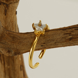 1 Paire De Bagues En Acier Inoxydable Transfrontalier Incrustées De Zircons Pour Femmes, Bagues En Acier Titane De Luxe Légères Et Assorties Pour Femmes, Bagues Réglables h5 Image5
