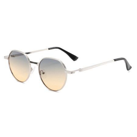 Lunettes de soleil pour femmes, série simple, couleur unie, en alliage, 1 pièce 2