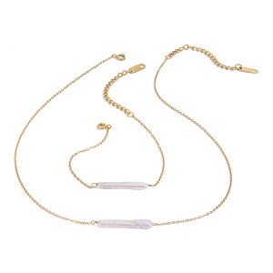 Bracelet À Breloques Élégant Rond En Acier Inoxydable Plaqué Or  Pour Femme, Série Classique, 1 Pièce h5 Image9