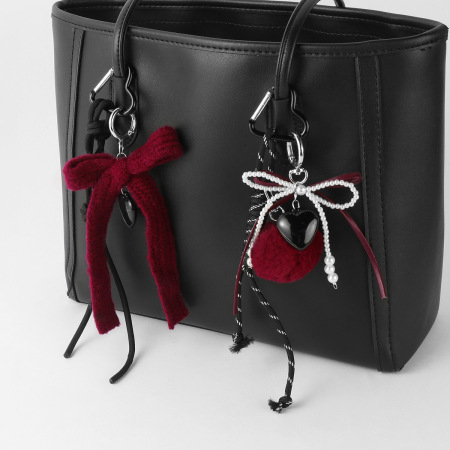 1 breloque de sac pour femme en alliage, motif cœur rétro, série romantique 2