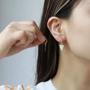 1 Paire De Boucles D'Oreilles Pendantes Géométriques En Alliage Pour Femme, Série Romantique h5 Image5