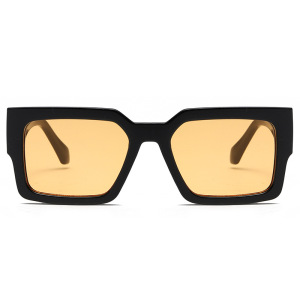 1 Paire De Lunettes De Soleil Géométriques En Résine Pour Femmes, Série Simple h5 Image2