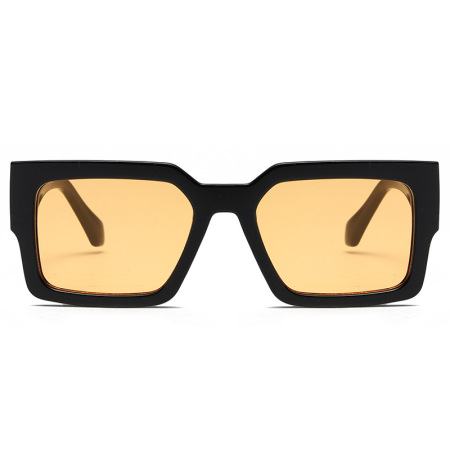 1 paire de lunettes de soleil géométriques en résine pour femmes, série Simple 2