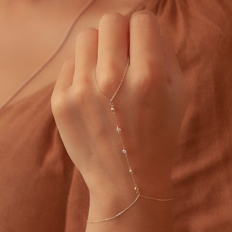Bracelet À Maillons Pour Femme, Collection Classique, Finitions Délicates, Acier Inoxydable, Couleur Or, Étanche, 1 Pièce. h5Image6