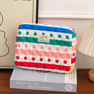 1 Paire De Sacs À Main En Polyester À Pois Mignons Pour Femmes, Série Simple h5 Image5