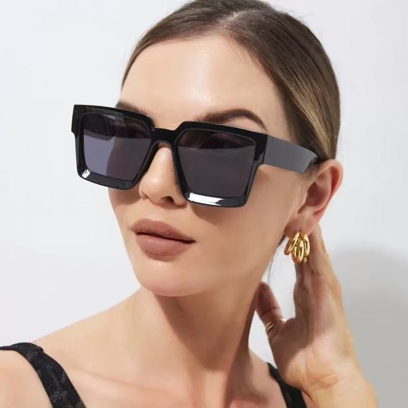 Lunettes De Soleil En Plastique À Imprimé Léopard Pour Femme, Série Simple, Décontractées, 1 Pièce Image4