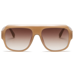 Lunettes De Soleil Pour Femmes, 1 Pièce, Série Simple, Décontractées, Couleur Unie, En Plastique h5 Image2