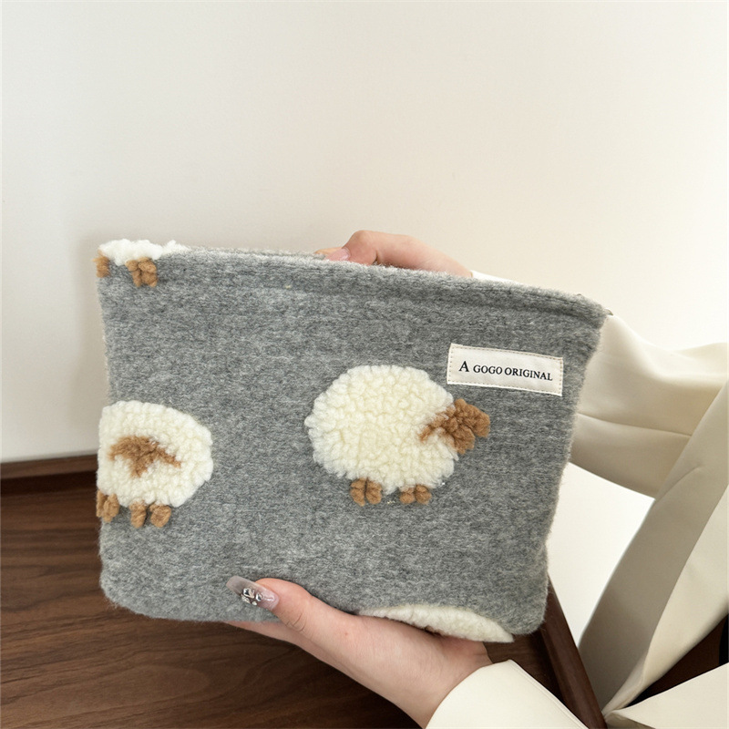 Sac À Main En Coton Pour Femme, Série Romantique, Motif Animal Mignon, 1 Pièce Image5