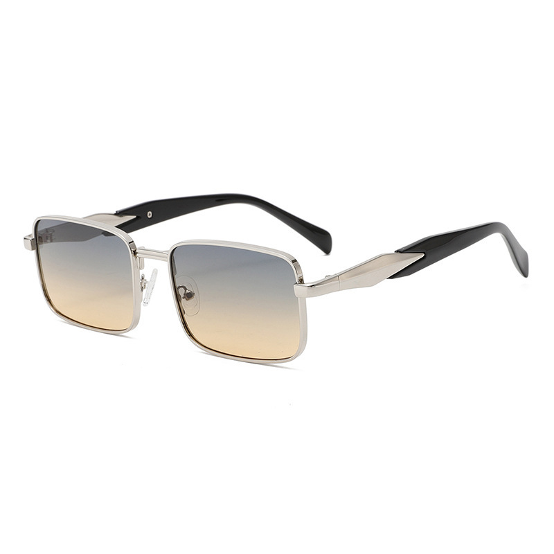 Lunettes De Soleil Pour Femmes, Série Simple, Couleur Unie, En Alliage, 1 Pièce Image2