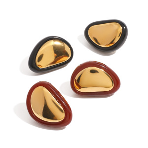 1 Paire De Boucles D'Oreilles Classiques En Acier Inoxydable Étanches h5 Image5