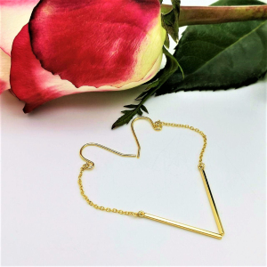 Boucles D'Oreilles Simples À Longue Chaîne Pour Femme h5 Image4