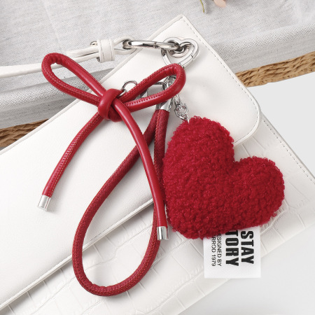 1 breloque de sac en alliage pour femme, série romantique, en forme de cœur mignon 2