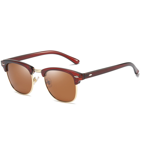 1 paire de lunettes de soleil simples en plastique de couleur unie pour femmes 2
