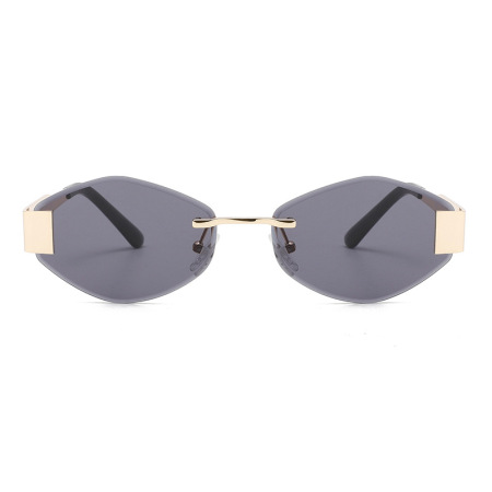 Lunettes de soleil pour femmes, série simple, couleur unie, en alliage, 1 pièce