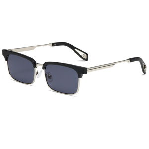 Lunettes De Soleil Simples En Plastique De Couleur Unie Pour Femmes, 1 Pièce h5 Image3