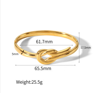1 Pièce De Style Ins Bracelets Ronds Plaqués Or  h5 Image4