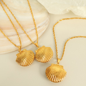 Collier Avec Pendentif Tortue Simple En Acier Inoxydable Plaqué Or Pour Femme, 1 Pièce h5 Image4
