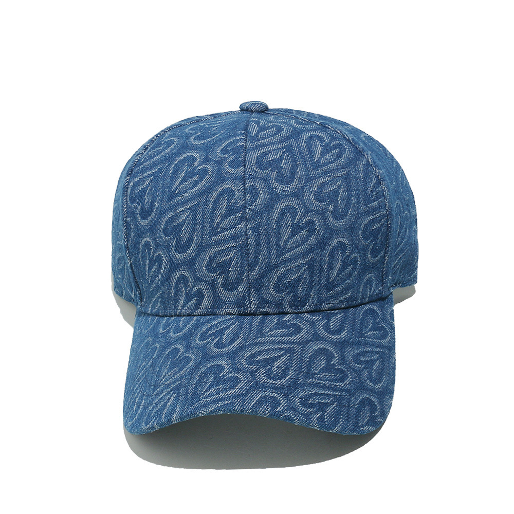 Chapeaux Pour Femmes En Coton, Série Simple, Motif Cœur Rétro, 1 Pièce Image3