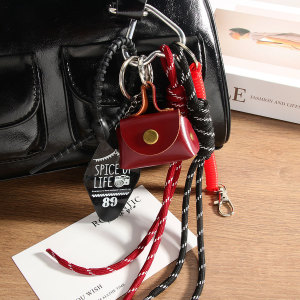 1 Pièce De Breloques De Sac Pour Femme En Pu De Couleur Unie, Série Simple, Quotidien h5 Image4