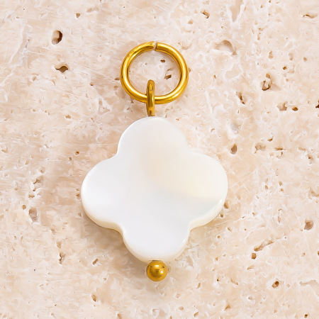 Pendentif femme « Tortue Douce » en acier inoxydable doré, étanche, orné de strass, collection Romantique (1 pièce) 2