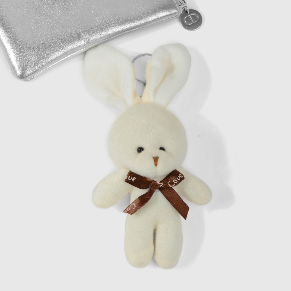 1 Mini Peluche Mignonne Ours Lapin Porte-Clés Pour Sac Image9