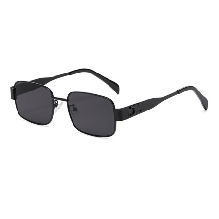 Lunettes de soleil pour femmes, série simple, couleur unie, en alliage, 1 pièce 2