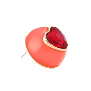 1 Paire De Boucles D'Oreilles À Tige En Alliage Pour Femme, Série Romantique, Motif Cœur Doux h5 Image7