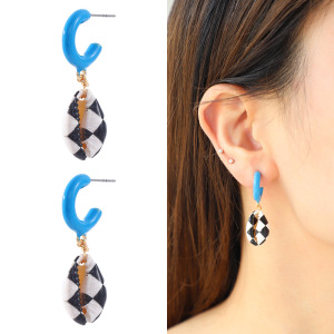 1 Paire De Boucles D'Oreilles Pendantes En Cuivre Pour Femme, Série Romantique, Motif Tortue De Vacances h5 Image4
