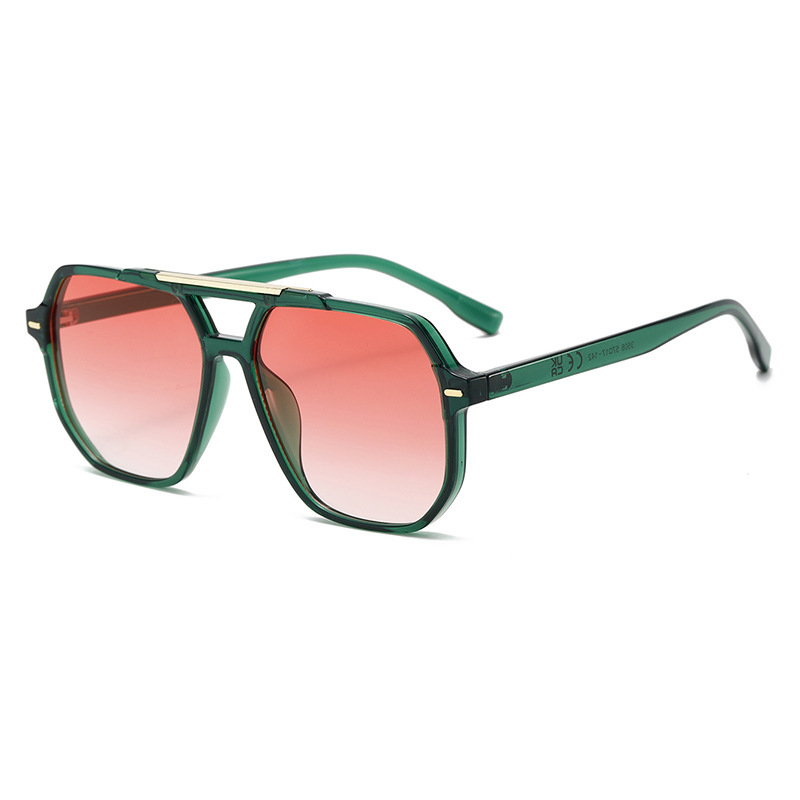 Lunettes De Soleil En Plastique À Imprimé Léopard Pour Femme, Série Simple, 1 Pièce h5Image7