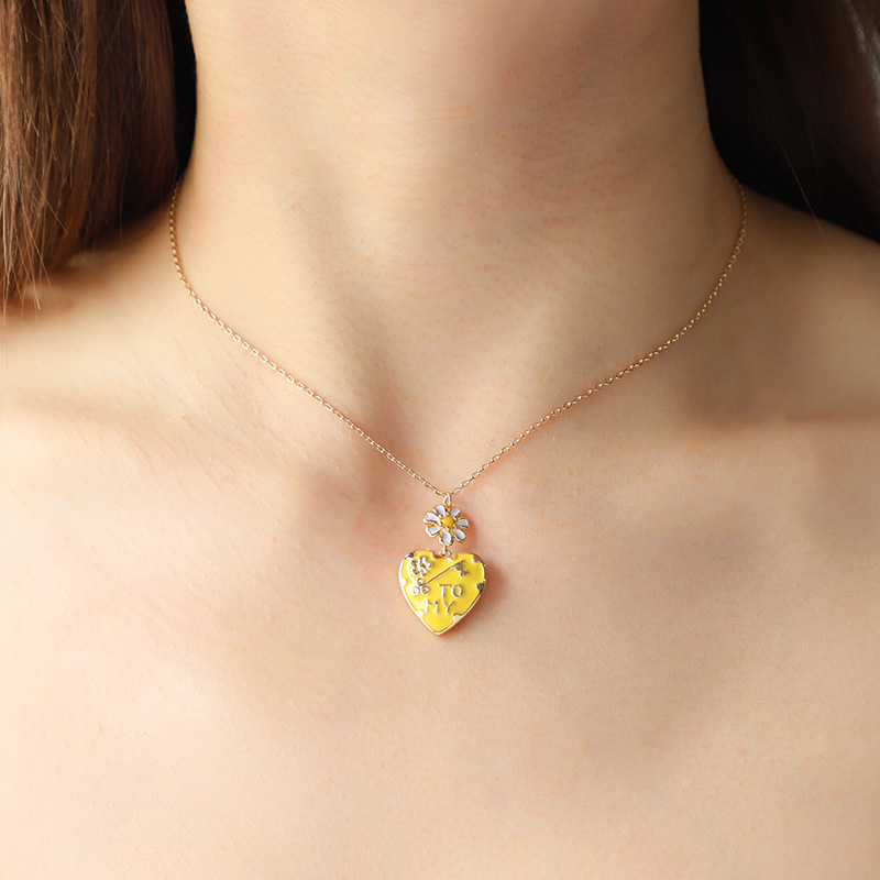 Collier Pendentif Élégant En Alliage Pour Femme, Série Romantique, 1 Pièce h5Image8