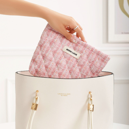 1 paire de sacs pour femme en polyester à motif patchwork simple 2