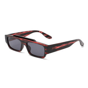 Lunettes De Soleil En Plastique À Imprimé Léopard Pour Femme, Série Simple, 1 Pièce h5 Image2