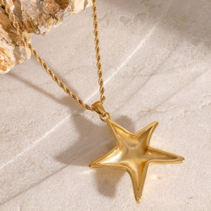 Collier Avec Pendentif Tortue De Vacances En Acier Inoxydable Plaqué Or Pour Femme, Série Simple, 1 Pièce h5 Image3