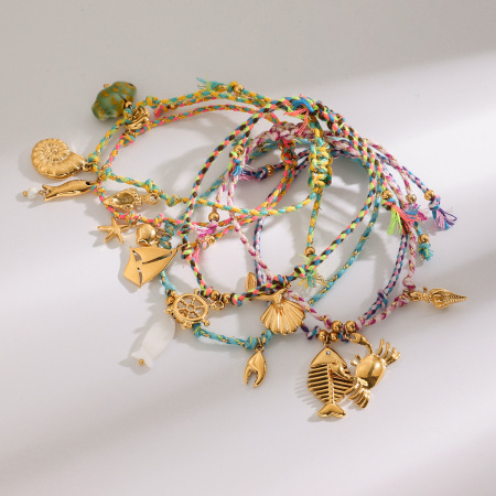 Collier chaîne femme Simple Series Vacation Turtle en acier inoxydable étanche couleur or (1 pièce) 2