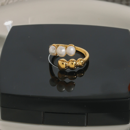 Bague simple pour femme, élégante et en forme de spirale, en acier inoxydable, couleur or, étanche, collection Charming Series. 2