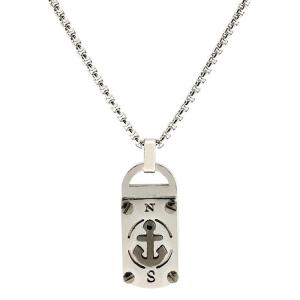 1 Paire De Colliers À Pendentif Carré En Acier Titane, Style Rétro, Motif Étoile À Huit Branches, Unisexe, Pour Homme h5 Image6