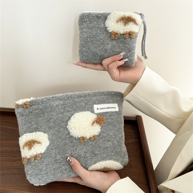 Sac À Main En Coton Pour Femme, Série Romantique, Motif Animal Mignon, 1 Pièce Image4