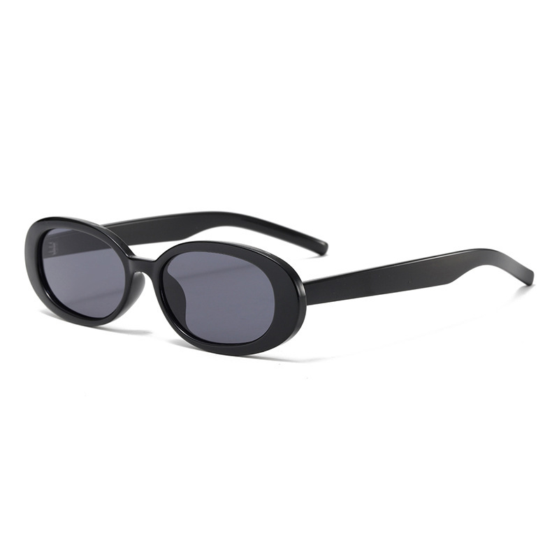 Lunettes De Soleil Simples En Plastique De Couleur Unie Pour Femmes, 1 Pièce Image3