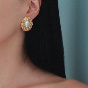 1 Paire De Boucles D'Oreilles À Tige Géométriques Rétro En Acier Inoxydable Plaqué Or Pour Femme, Série Classique h5 Image2