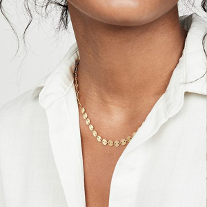 Colliers Pour Femmes À Chaîne Double Couche Simple En Acier Inoxydable Étanche h5 Image3